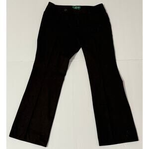 Lauren Ralph Lauren Adelle Chino Pants Black Straight Stretch, Size 8P